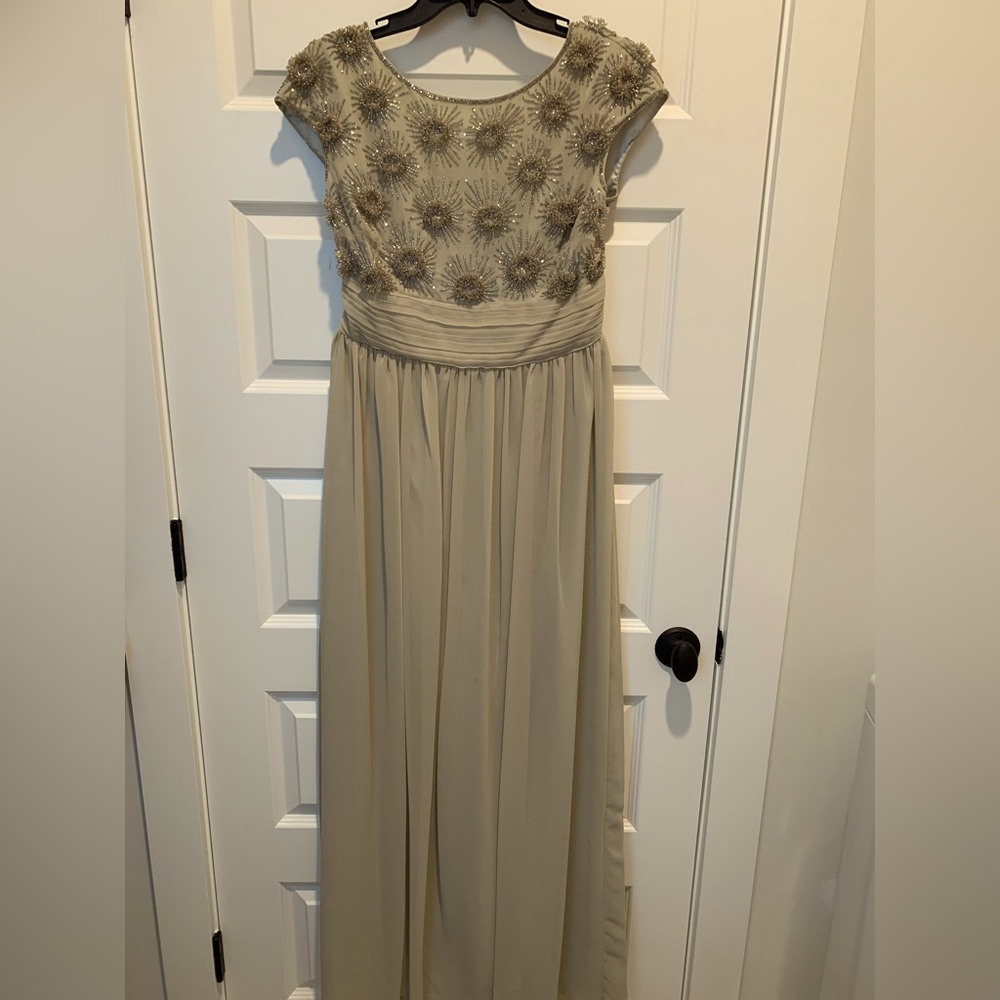 JS Collection Beaded bodice, Taupe, size 8
